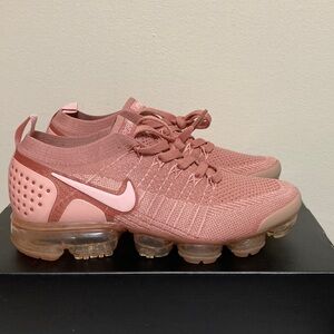 Nike Air Vapormax Flyknit Rust Pink, sz 9 NEW